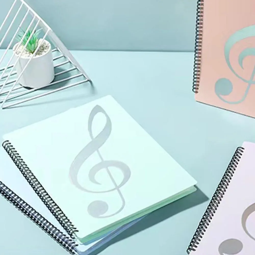 Carpeta de partituras de música multicapa Flexible desmontable 40 páginas carpeta de partituras de música de Piano se adapta al tamaño de letra grabable