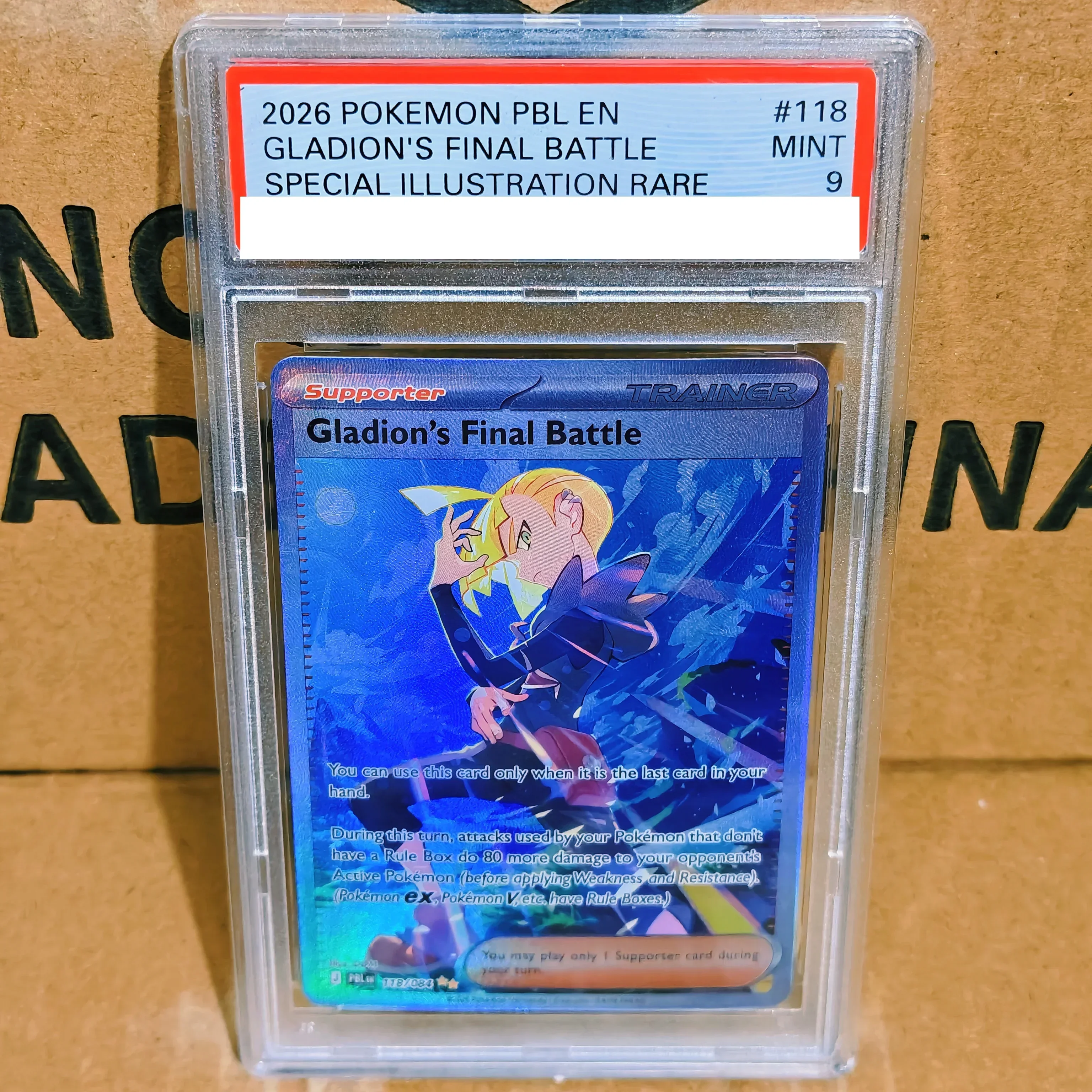 DIY Collection Card Rating Card Cinccino ex #119 SIR Illustration Rare Holo Copy 10Points Rating Card Anime Game Card Gift Toy