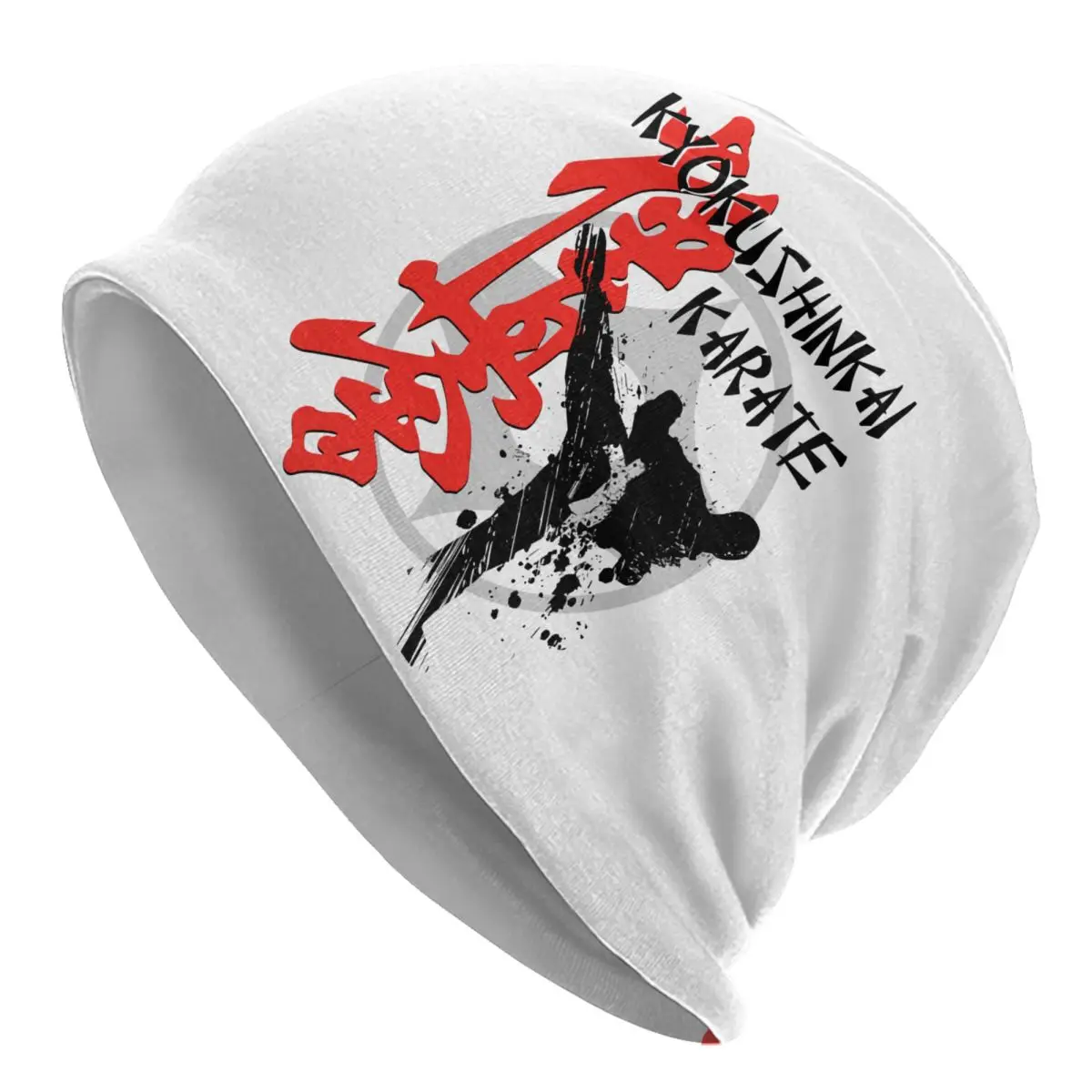 Custom Kyokushi Karate Beanie Cap Unisex Winter Warm Bonnet Homme Knitted Hats  Outdoor Martial Arts Skullies Beanies Hats