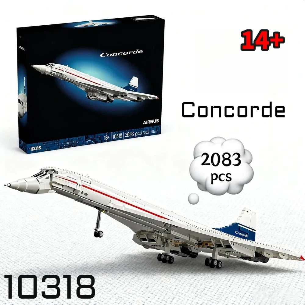 

Новинка! Конструктор Disney 10318: Легендарный реактивный самолет Конкорд (2083 детали) – коллекционная модель для домашнего декора, семейного досуга и детских подарков