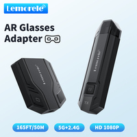 Lemorele HDMI Wireless Transmission AR Glasses Converter Adapter HDMI Display for HDMI Portable Screen Steamdeck Various TV Boxe