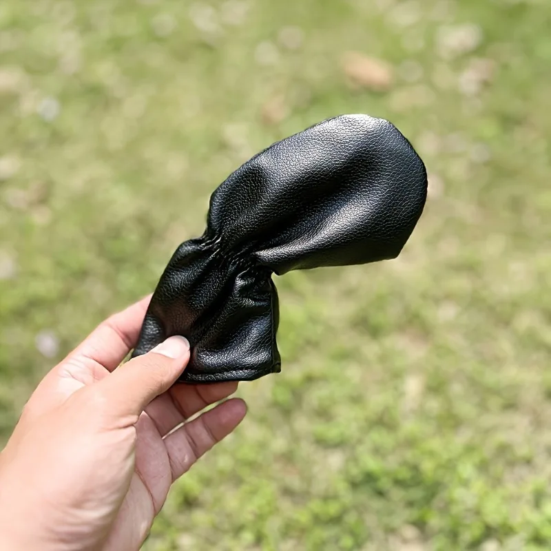 Set Penutup Kepala Tongkat Golf PU Bordir Lucky Clover - 10pcs, Pelindung Tongkat Golf yang Tahan Lama dengan Penutup Aman, Desain Leher Panjang
