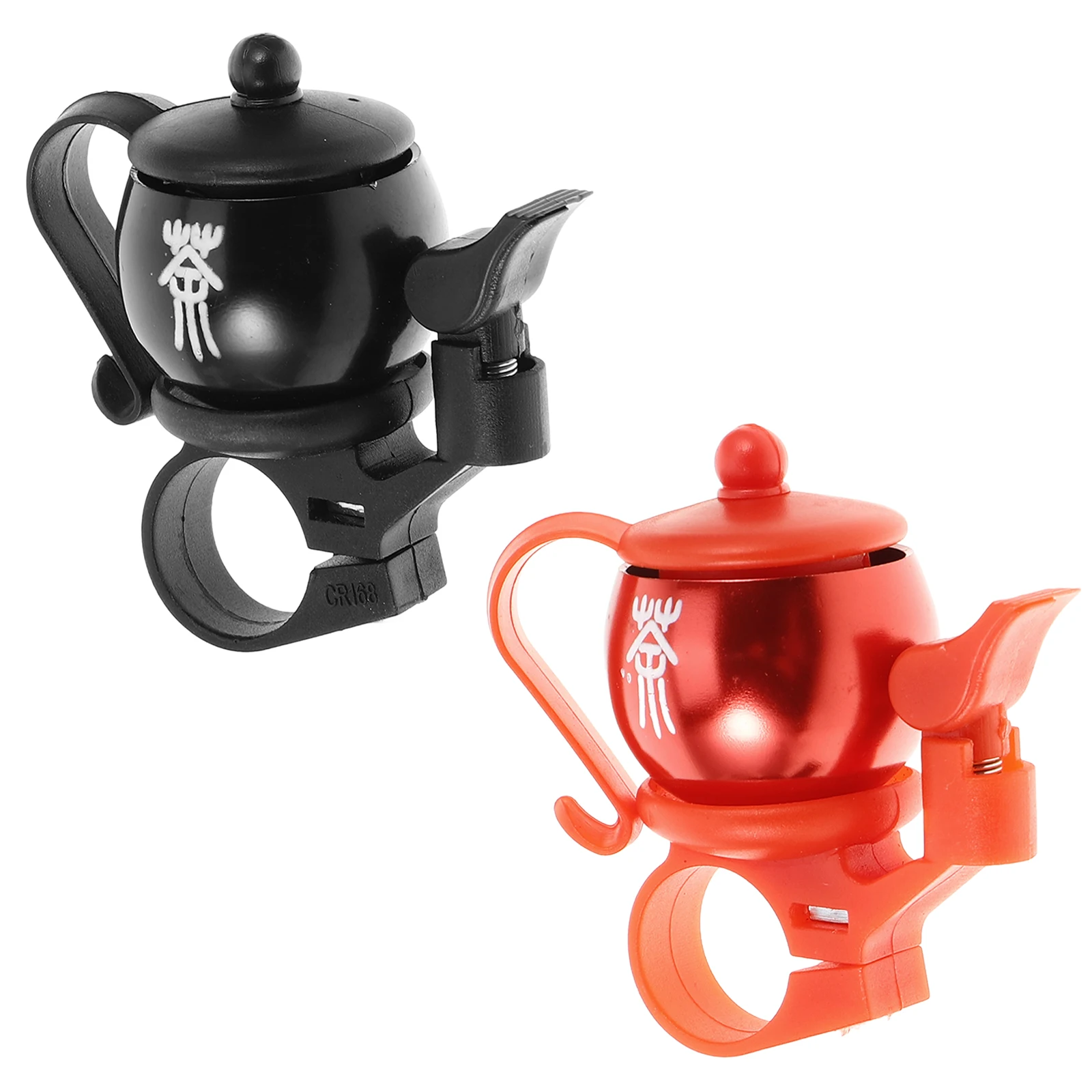 

2pcs Bicycle Bell for Adults Kids Balance Bike Accessories Loud Clear Sound Mini Teapot Shaped Durable Material Handlebar Screw