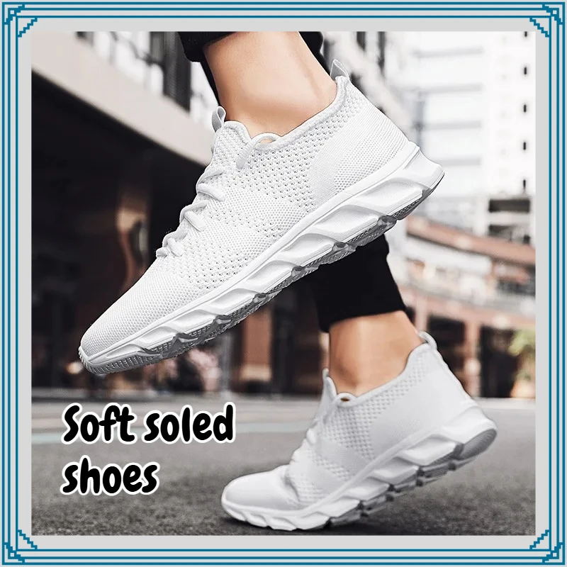 

Men's Sneakers Casual Trendy Mesh Shoes Breathable Soft Sole Lightweight Running Tennis Shoes Для Мужчин Tênis Couro Masculino