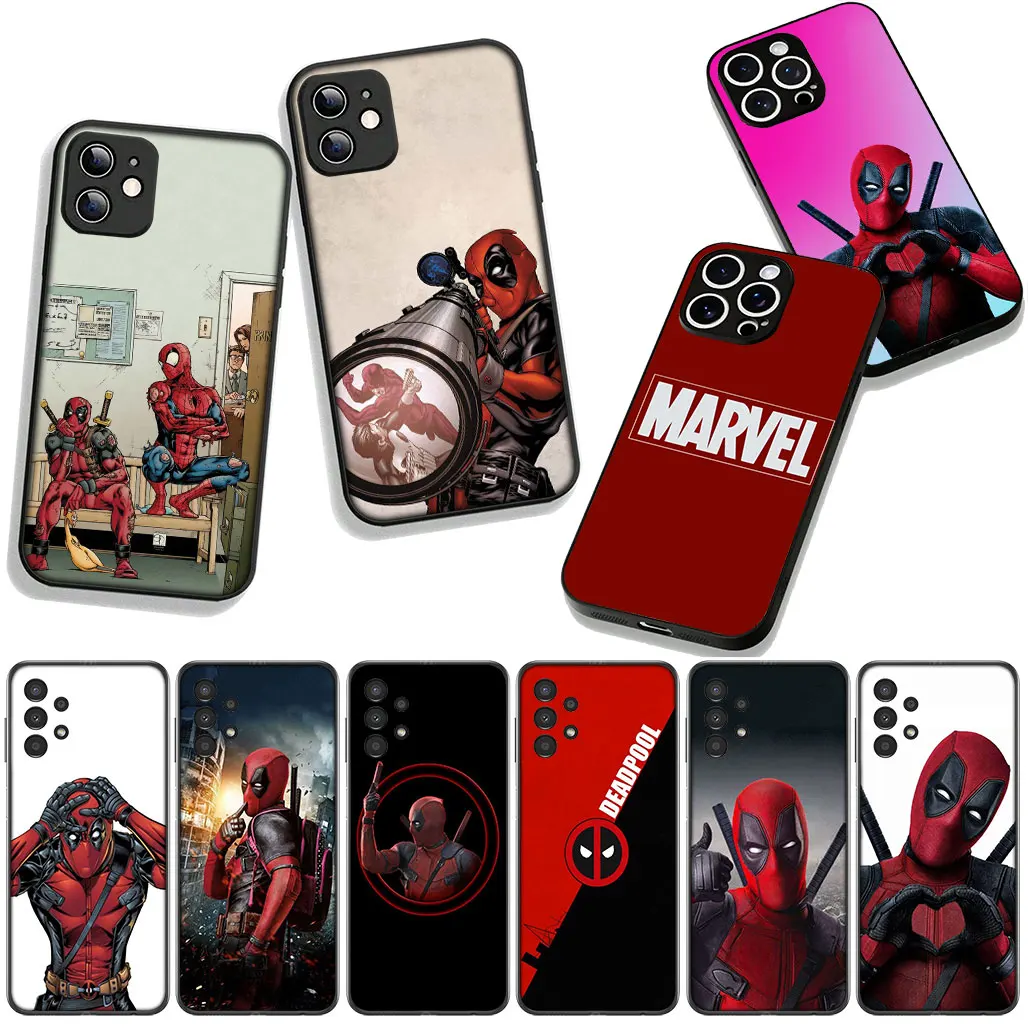 Чехол для телефона OPPO A40 A80 A60 A18 A16 A17 A38 A78 A79 A54 A57 A58 A3 Pro A96 A15 A12 Чехол Marvel Deadpool Superhero