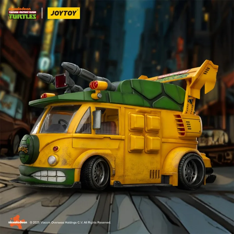 JOYTOY Teenage Mutant Ninja Turtles Series 1:18  Articulated Vehicle - Turtle Car Officially Licensed Trendy Collectible Figure