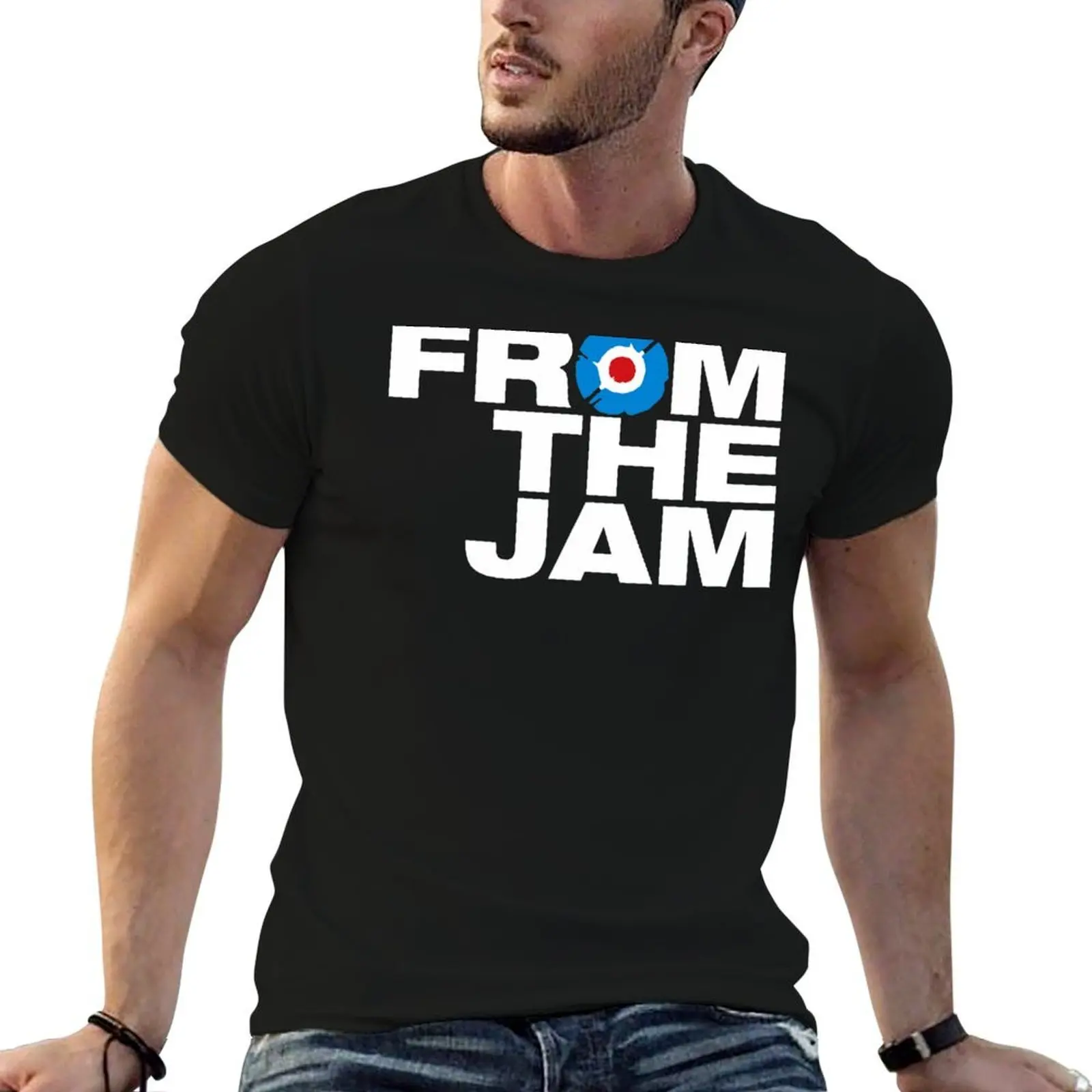 

From The Jam T-Shirt men t shirt cotton 100% t shirts for man pack white cotton t shirts high quality T-shirt