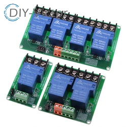 1/2/4 channel relay module 30A with optocoupler isolation 5V 12V 24V supports high and low Triger trigger DC30V/30A AC250V/10A