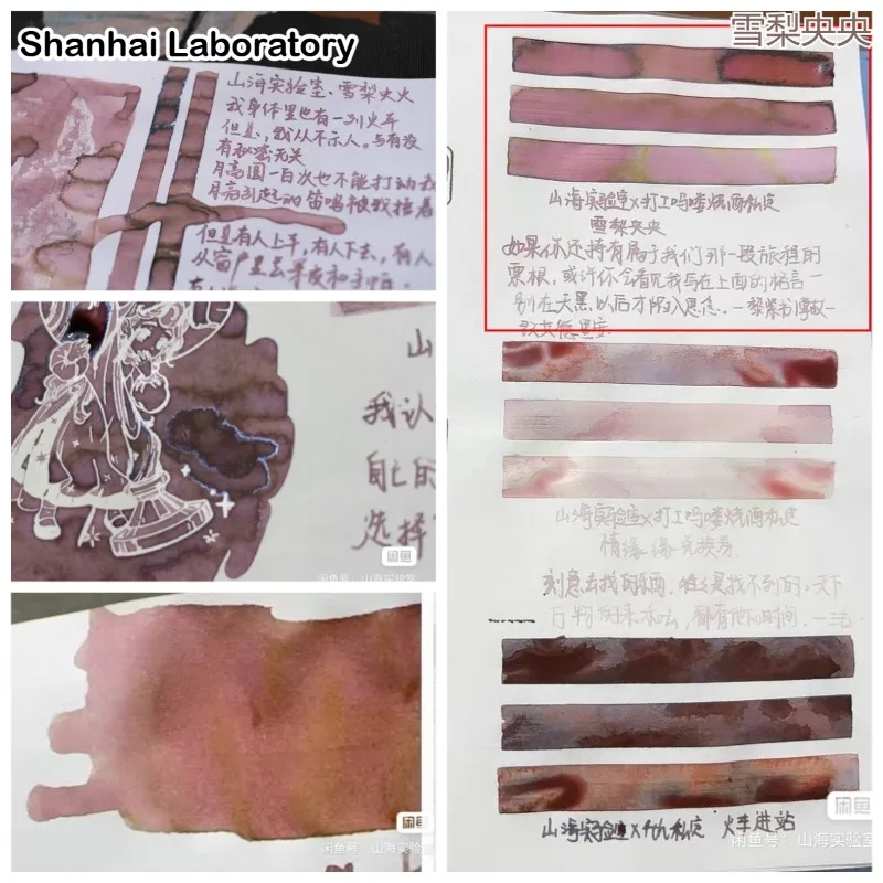 Shanhai Laboratory 49 Color 30ml Sheen Fountain Pen Ink Gradient Color Ink for JINHAO Hongdian Majohn Stationery School Supplies