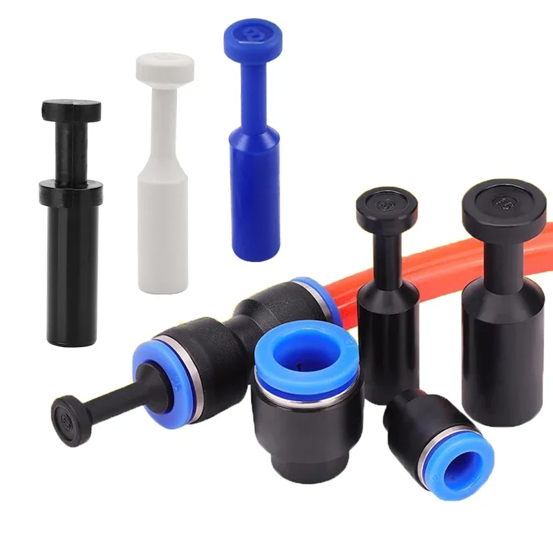 5PCS /Lot Pneumatic Blanking Pipe End Cup Plug Plugs Air Hose Tube Push Fit Connector Plastic PPF PP4 /6/8/10/12mm