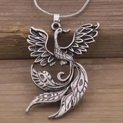 Fashion Trend Personality Female Necklace Creative Phoenix Fire Bird Pendant Auspicious Bird Fashion Jewelry Accessories