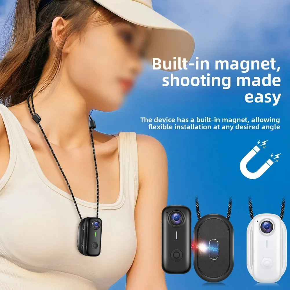 Cycling Recorder Magnetic Recording Handheld Action Camera Outdoor Sports Thumb Camera Capture Every Adventure In Style!