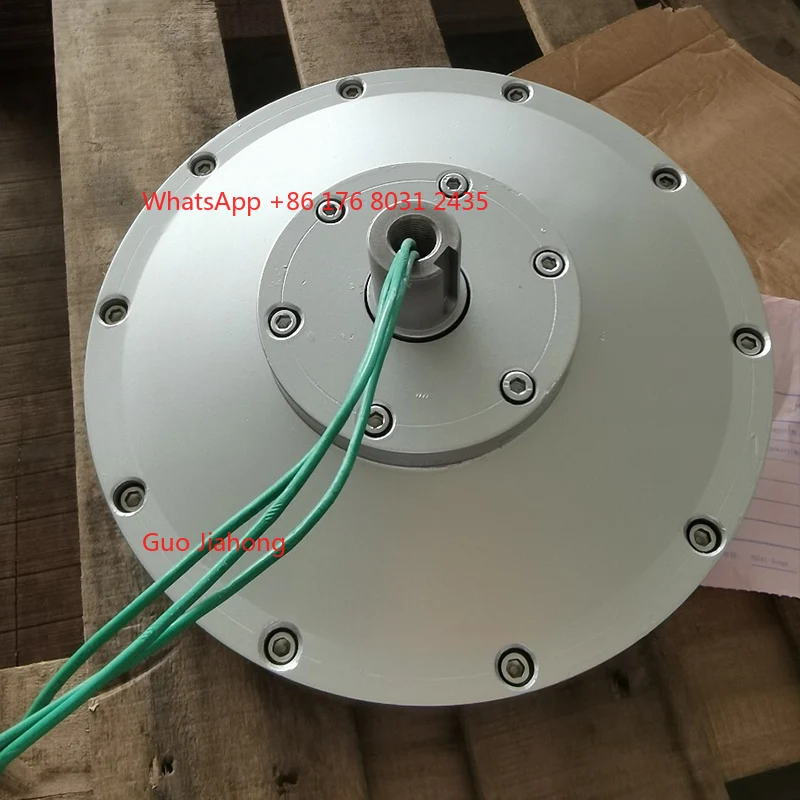 Alternator Fluks Aksial 5Kw Generator Motor Magnet Permanen Tanpa Biji