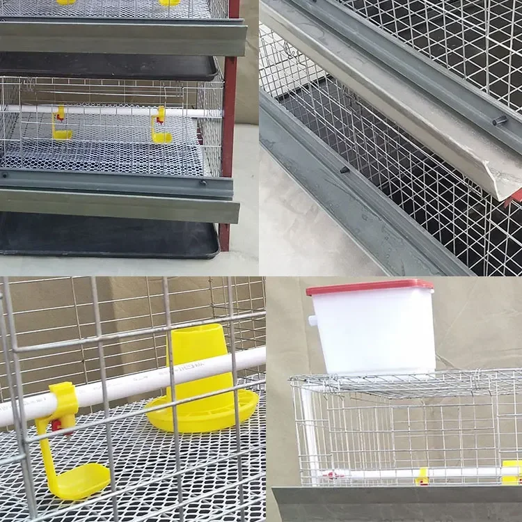 Newborn Battery Poultry Farming 4 Tiers 120 to 320 Birds Capacity H Type Baby Chick Brooder Chicken Cage