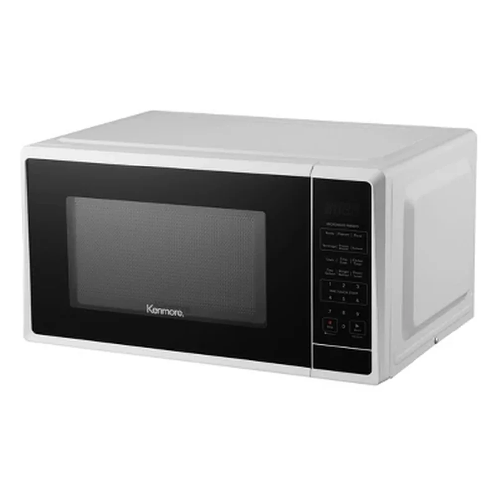 1000W Countertop Microwave 1.1 Cu Ft Child Safety Lock 10 Power Levels Digital Display 6 Cooking Menus Express Cook Defrost