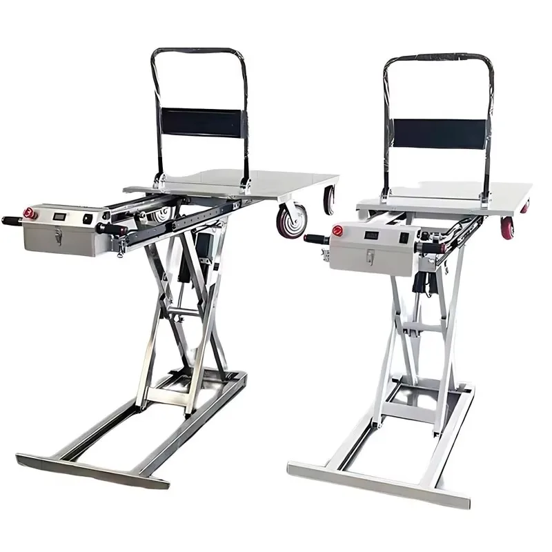 Electric pallet truck push-operated mobile scissor lift folding hydraulic lift truck vehicle-mounted lifting platform