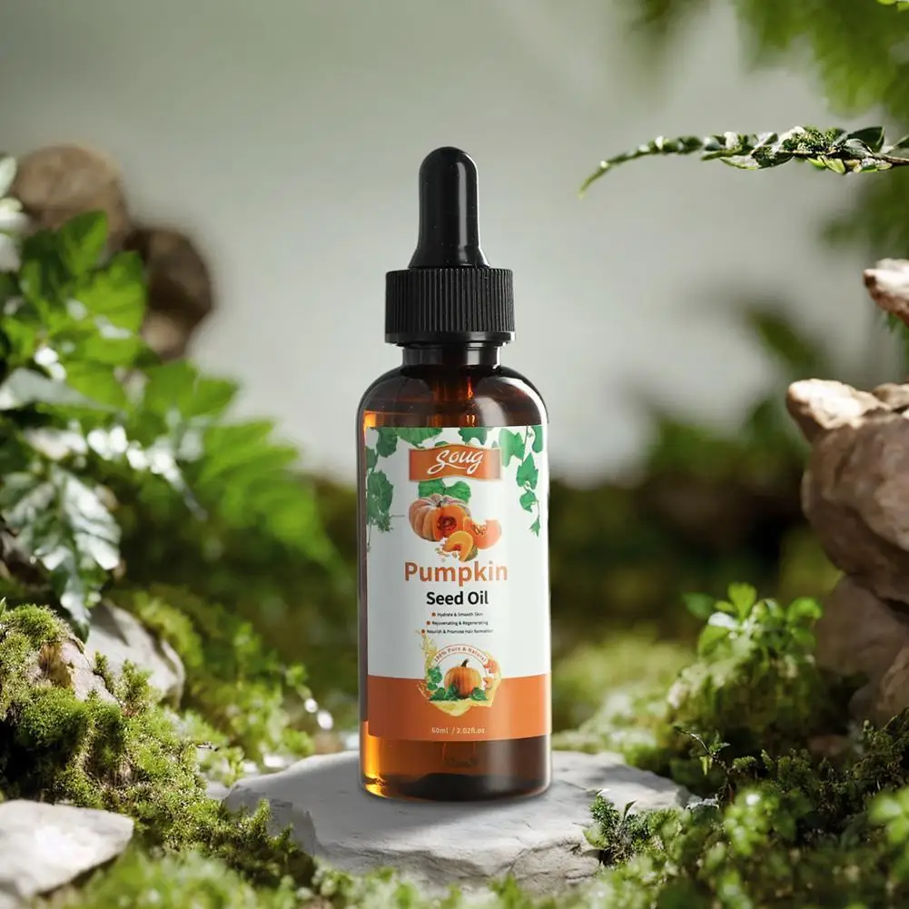 1/2/3Pcs Hair Care Serum Pumpkin Seed Essential Oil Nourishing Hair Enhancer Thicker Improve Split Hair Rough Hair Care