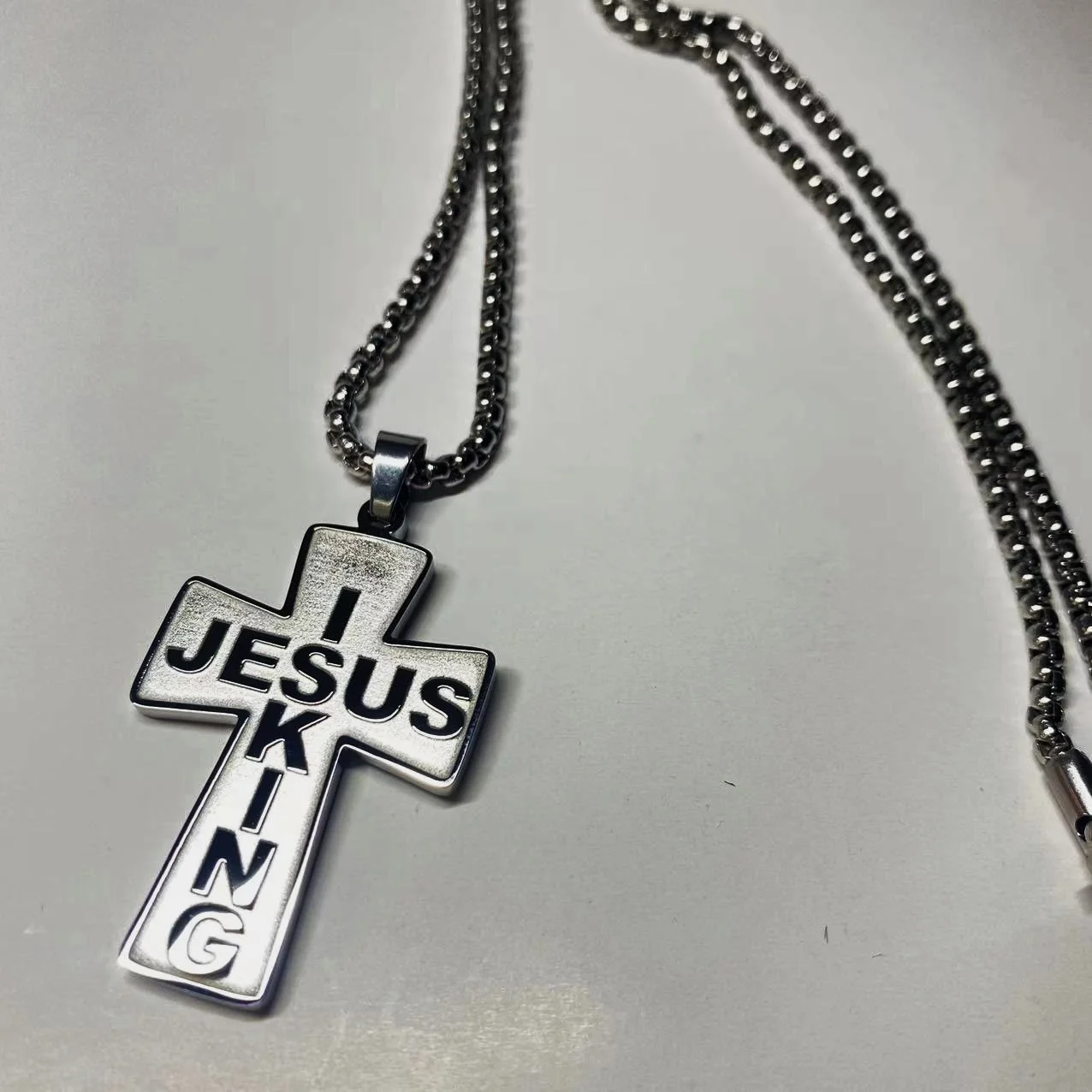 

Stainless Steel Pendant Necklace Trend Men's Hip Hop Necklace Fashion High Quality Niche Jewelry Party Gifts