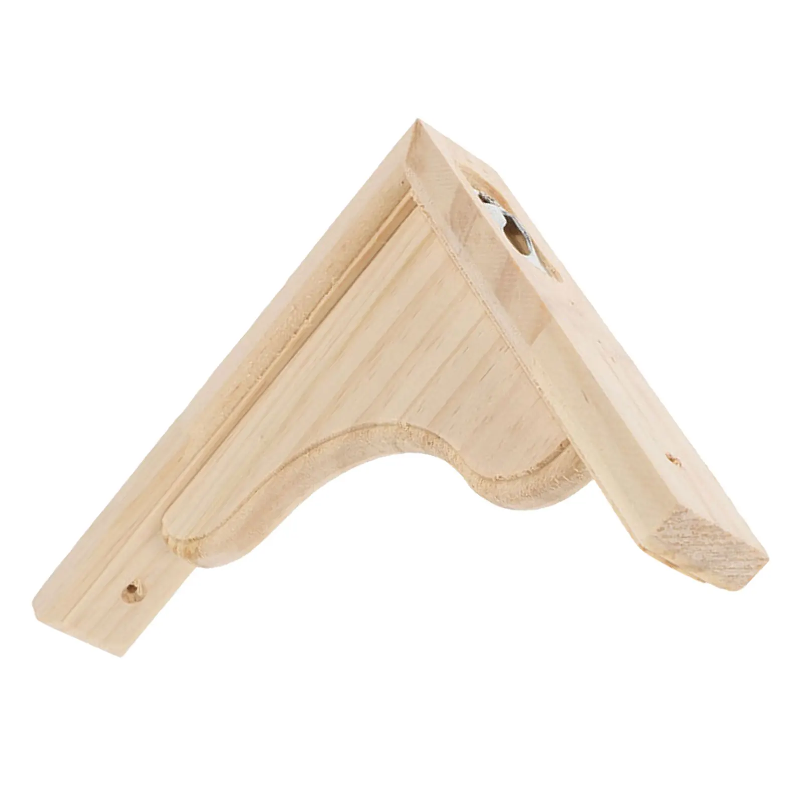 

Wood Corbels Unfinished Paintable Triangle Shelf Support Bracket Sturdy Natural Wood for Kitchen Cabinet Wall Mounted Storage