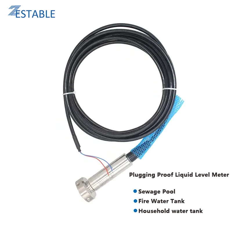 Liquid Level Meter  Plugging Proof Water Tank Liquid Hydrostatic Level Sensor 0-500M Range 4-20mA 0-5V 0-10V RS485 Output