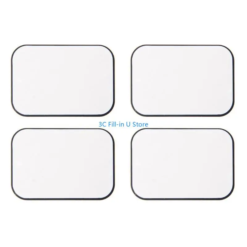G8TA 4Pcs Replacement Metal Rectangular Plate Sticker For Phone Mount Holder