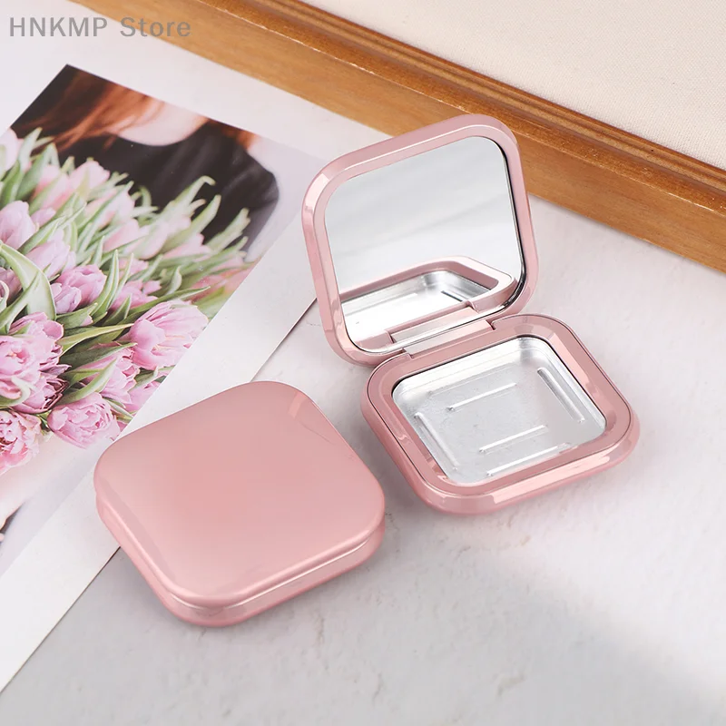 

Pink Empty Magnetic Buckle Cosmetics Palette Square Eyeshadow Blusher DIY Makeup Box Blusher High Gloss Lipstick Dispensing Box