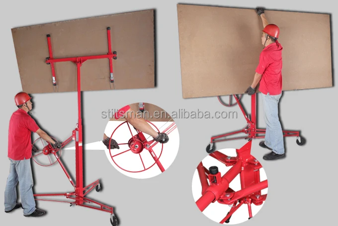 Drywall Lifter 11' Drywall Panel Lifter Roll Lifter