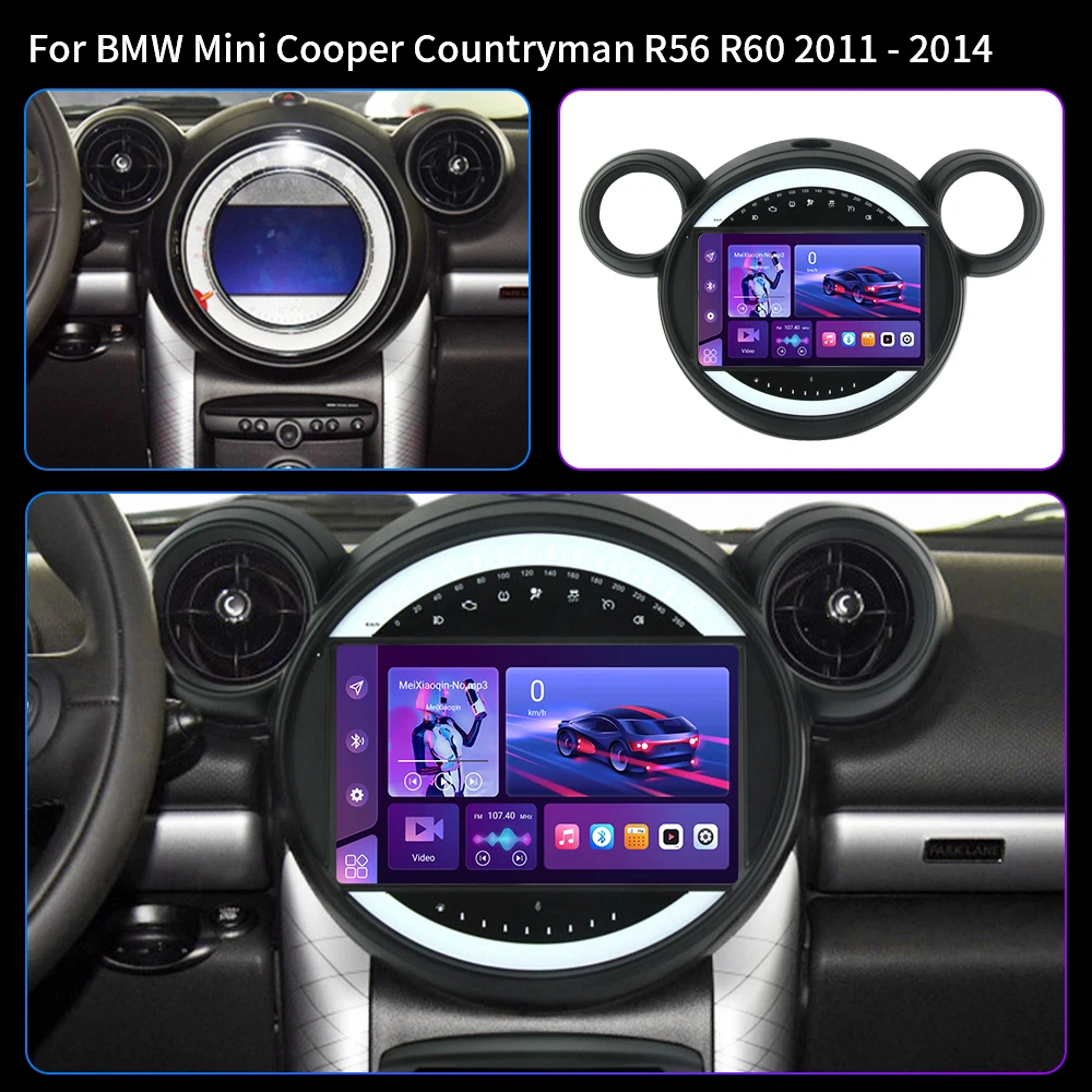 Android16 For BMW Mini Cooper Countryman R56 R60 2011 - 2013 Auto Carplay GPS Navigation Stereo Multimedia Player 4G Wifi Screen
