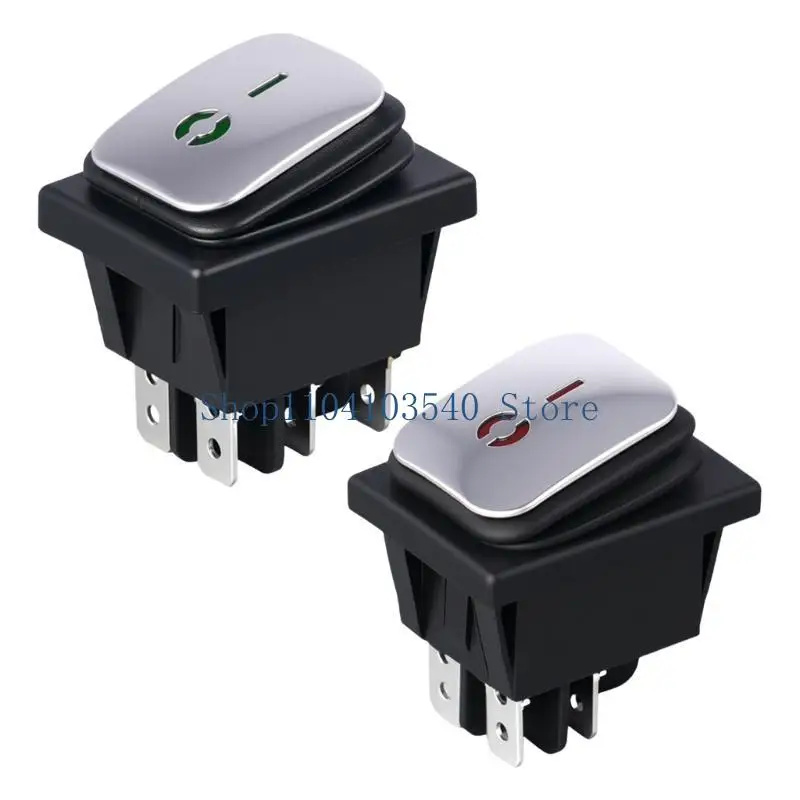 02DC Car Rocker Toggle Switches 16A/220V LED LED Leuchtete Wippschalter 6 Pin