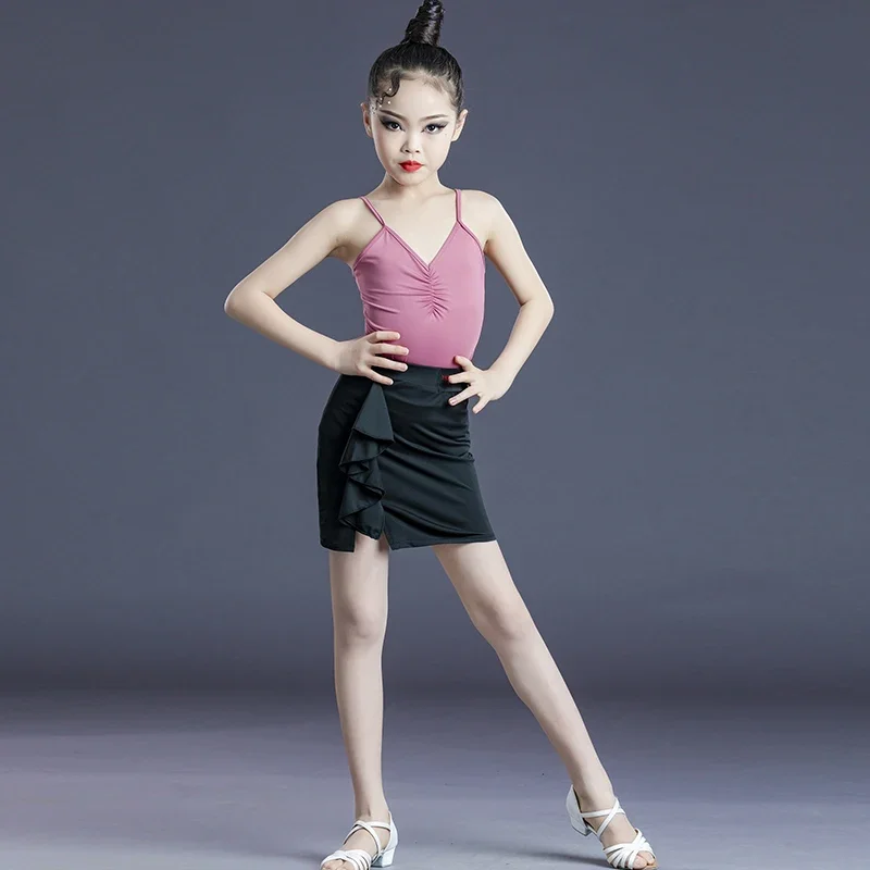 Child Dance Skirt Latin American Girls Skirt Dance Dress for Children Performance Suit Stage Costume Latin Dance Dress Girl