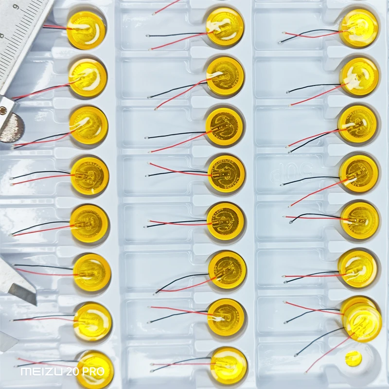 2 Wires LIR940 LIR1040 LIR1054 LIR1154 LIR1240 LIR1254 LIR1454 LIR1654 Rechargeable Button Battery For TWS Bluetooth Headset