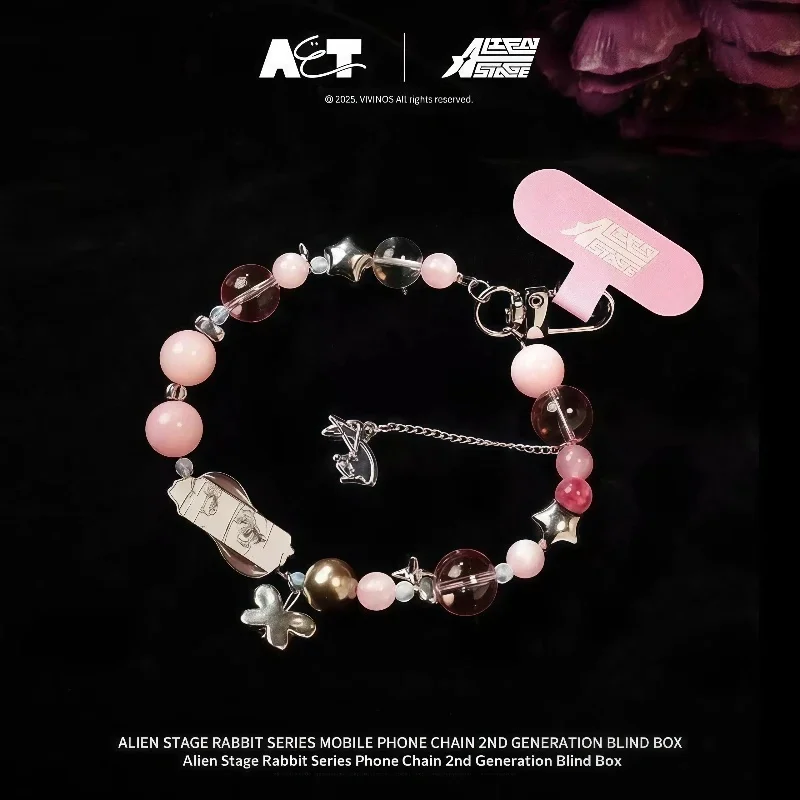 

Alien Stage Crystal Rabbit Blind Box 2nd Gen Kawaii Pendant Bracelet Phone Chain Toy Gift for Girls Trendy Decoration