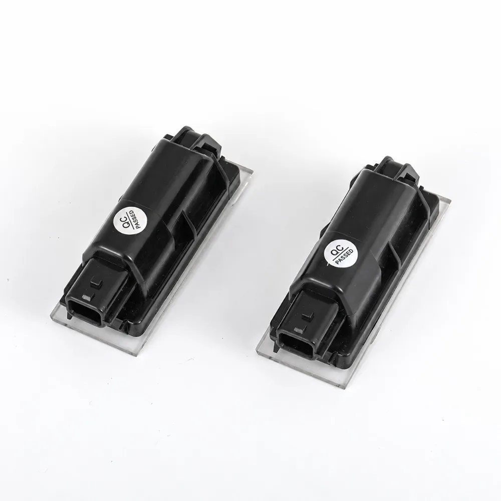 2Pcs LED Technology LED License Plate Light Direct Fit Replacement Waterproof Car License Plate Lamp Bright White Light