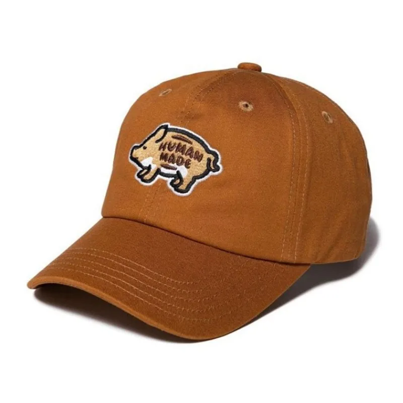 Human Made Style Polar Bear Duck Pig Embroidered Cap, Casual Baseball Sun Hat for Unisex