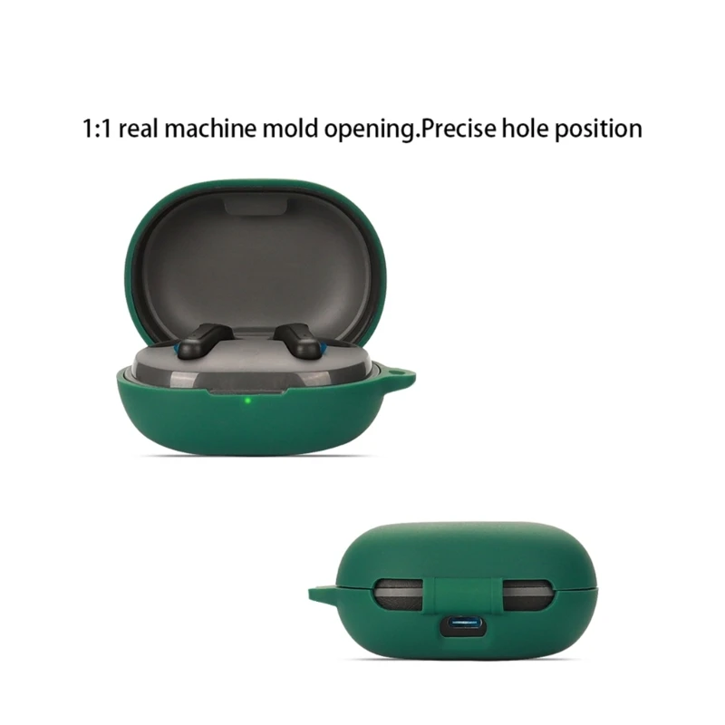 غلاف حماية من السيليكون لـ SoundPEATS Life واقي لسماعة الرأس اللاسلكية غطاء حماية من قذيفة غطاء مضاد للغبار