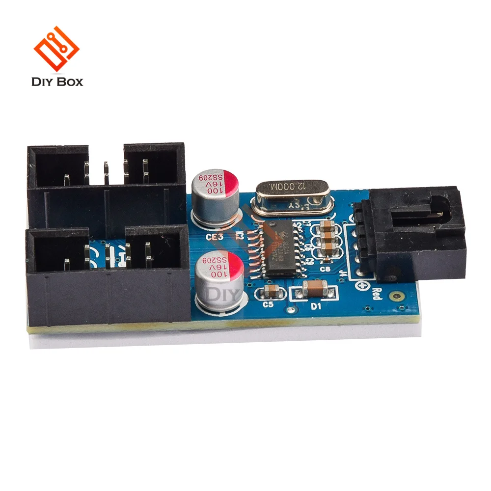 Motherboard USB 9Pin USB 2.0 Female Black Interface Header Splitter 1 To 2 Extension Cable Adapter 9-Pin USB HUB Connectors