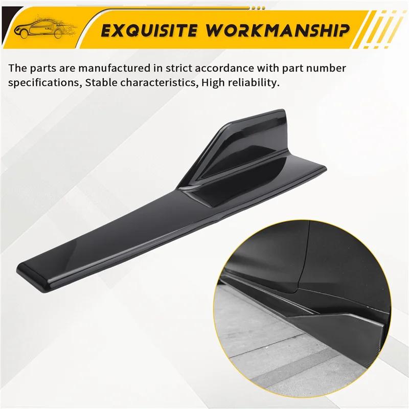 

X39A-Car Universal Wing Spoiler Wind Knife Small Side Skirts Heighten Thickened Reinforced Blade Side Skirt Flan