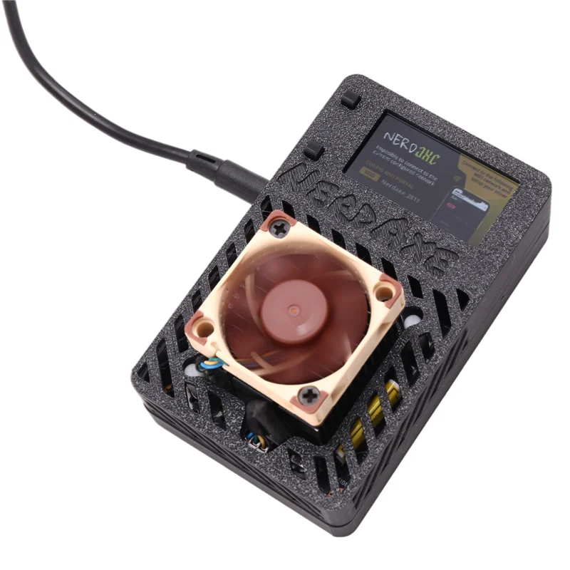 AED6-Nerdaxe Mineiro Bitaxe 500Gh/S BM1366 ASIC Open Source Nerdminer BTC Mineiro Super Silencioso Ventilador Loteria Mineiro