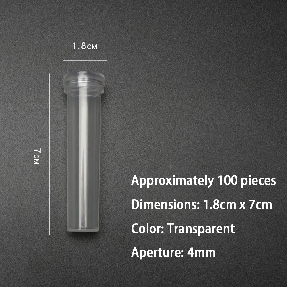 Plastic water tubes for flowers 1.8 x 4 cm and 1.8 x 7 cm size set of 100 or 200 pieces with spill proof cap for arrangements