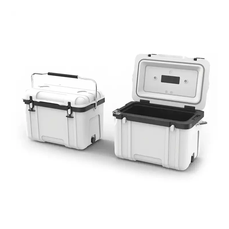 

26l Liter 28QT Custom Made Ice Cooler Box Leak Proof High Capacity Hard Cooler Outdoor Insulated Portable Ice Chest Cooler Box