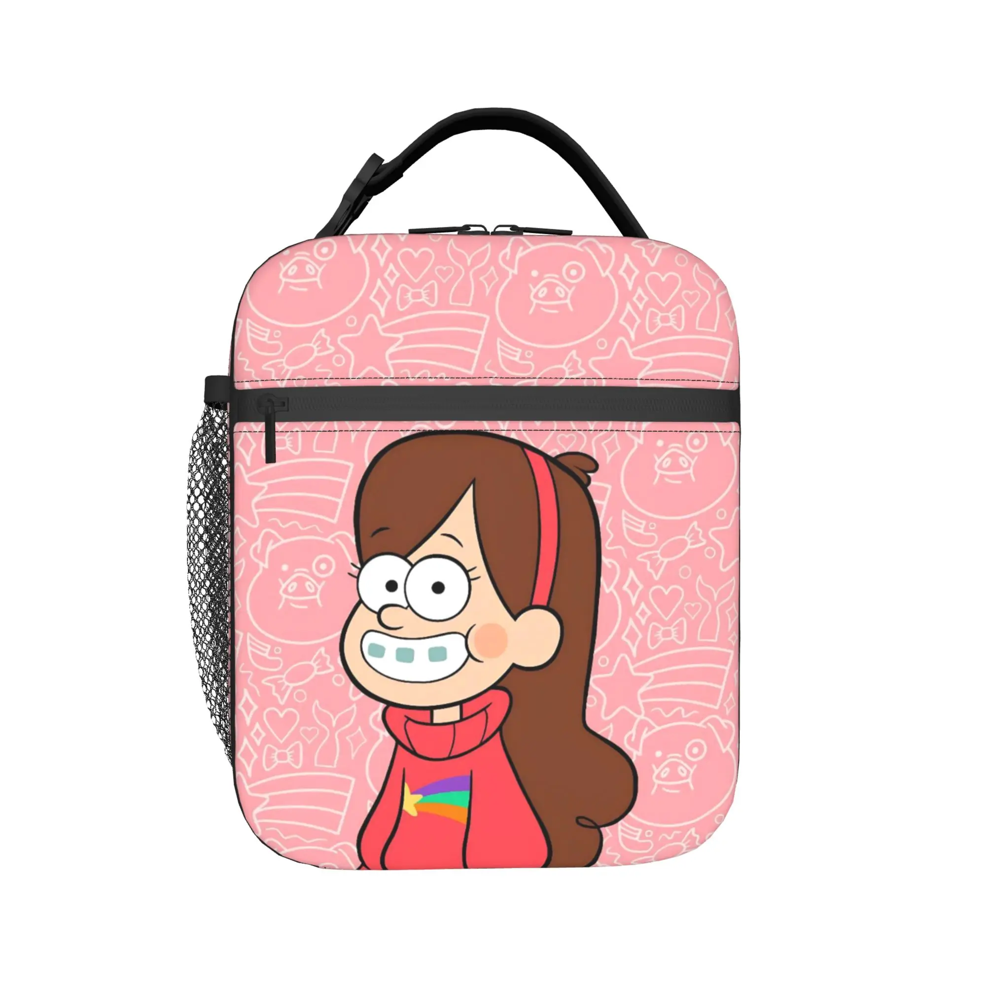 G-Gravity Falls Thermal Insulated Lunch Bag for Travel  Reusable Bento Box Men Women Thermal Cooler Lunch Boxes