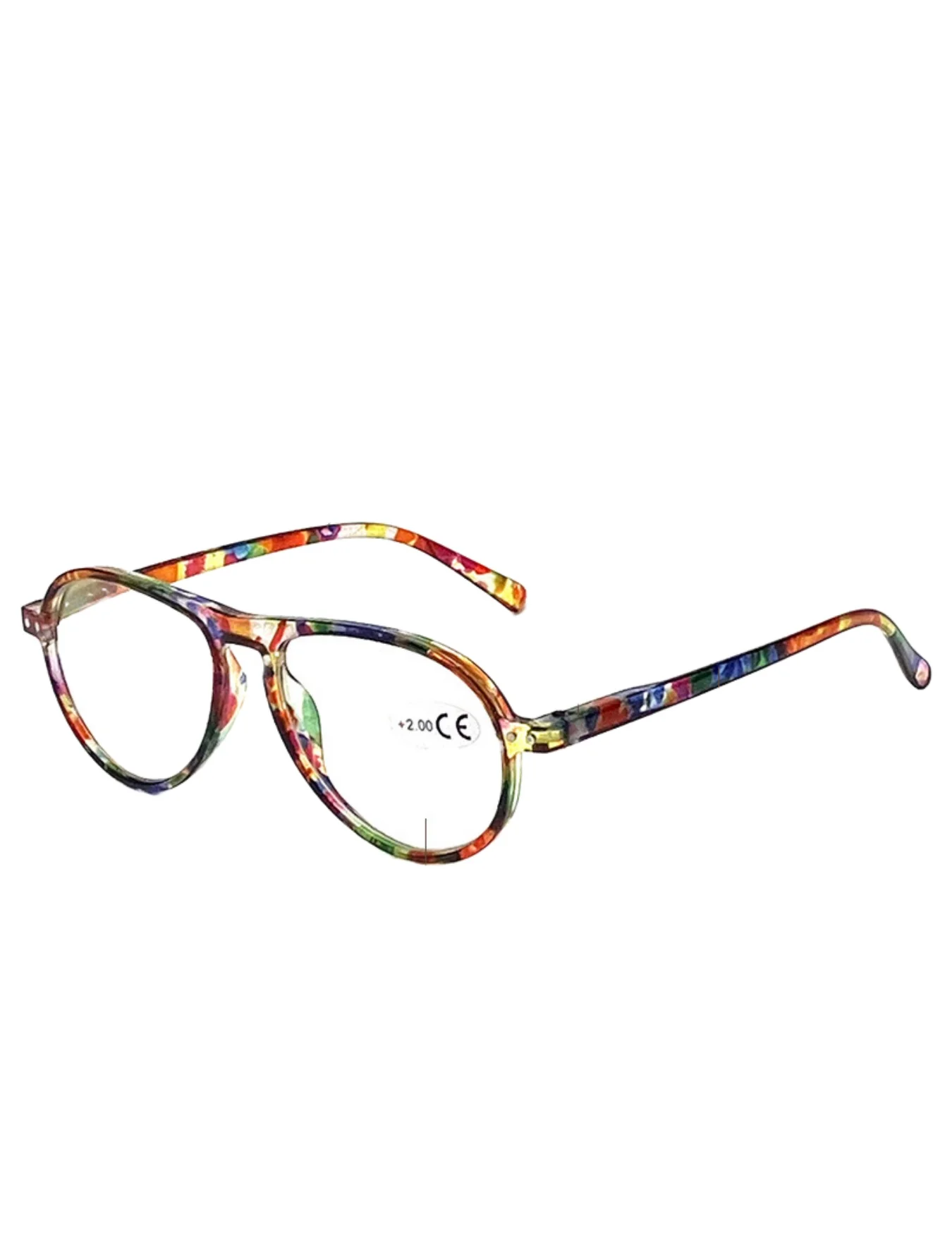 New fashion colorful reading glasses HD ladies spring leg reading reading glasses for middle-aged and elderly people