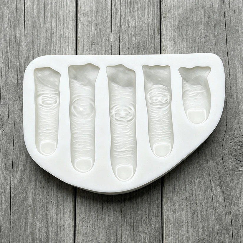 Halloween Finger Silikon Kuchen Backen Form Sugar Schokolade Cupcake Harz Werkzeuge Fondant Dekorieren Werkzeuge – Detail 4