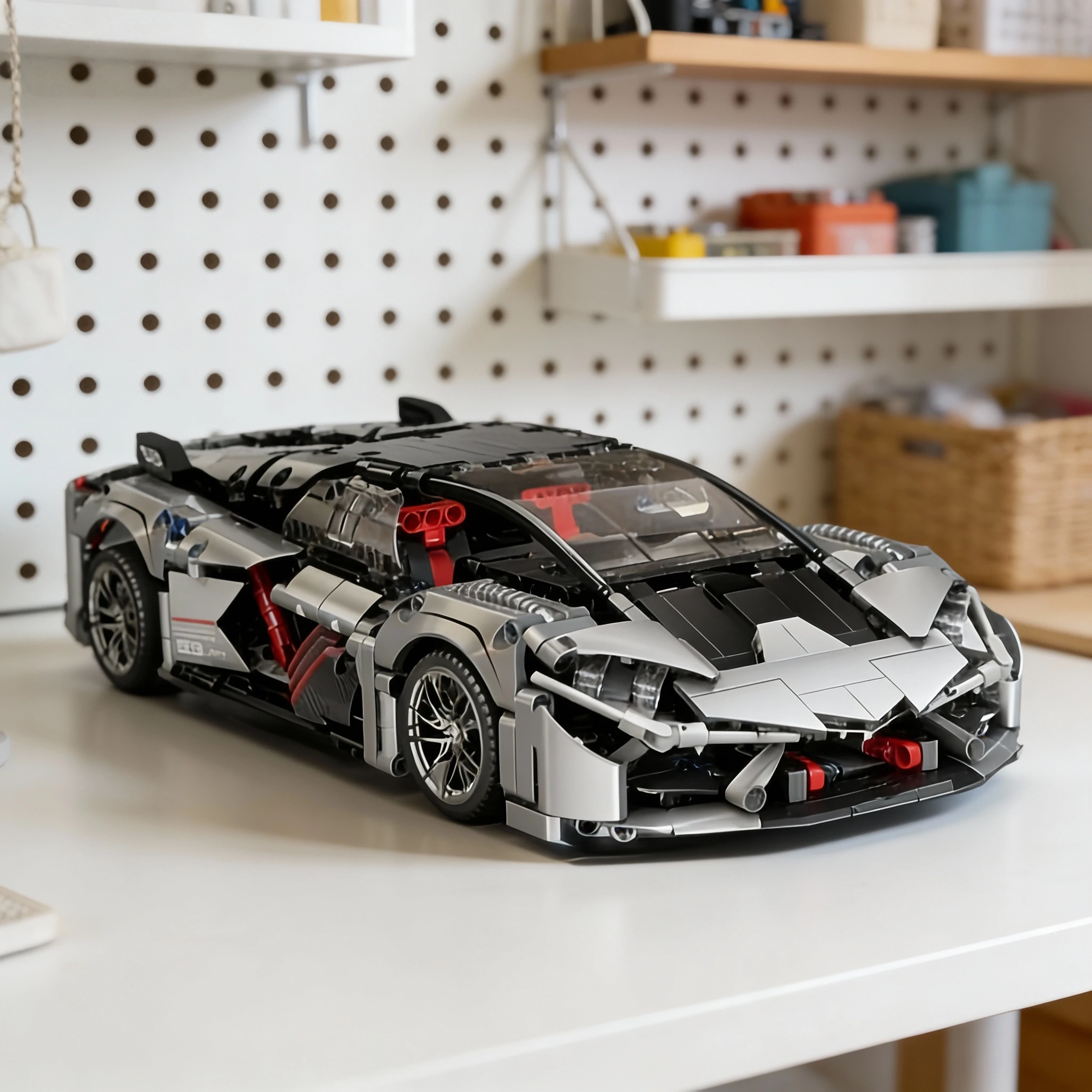 

Supercar Racing Model Building Blocks Set DIY Mechanical Hypercar Bricks Kit Educational STEM Toy Gift for Boys Girls Collection
