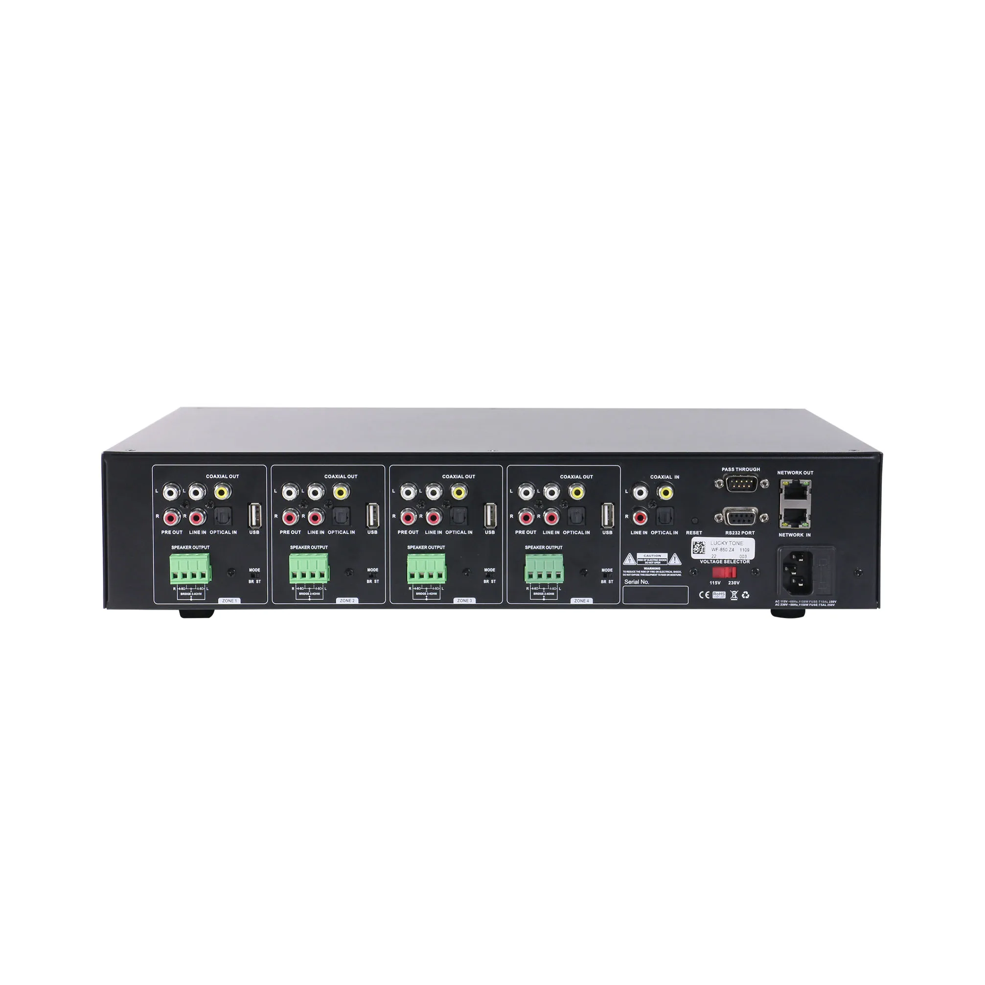 

T Wholesale Amplifiers Spo-tify, Airplay 50 Watts Amplifier Oem Power 8 Channel 4 ZONE Audio Stereo Powerful Amplifier