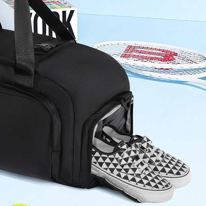 Neue Reisetasche im Haifisch-Design, große Kapazität, wasserdichte Sporttasche mit Schuhschrank, multifunktionaler Rucksack. – Detail 3