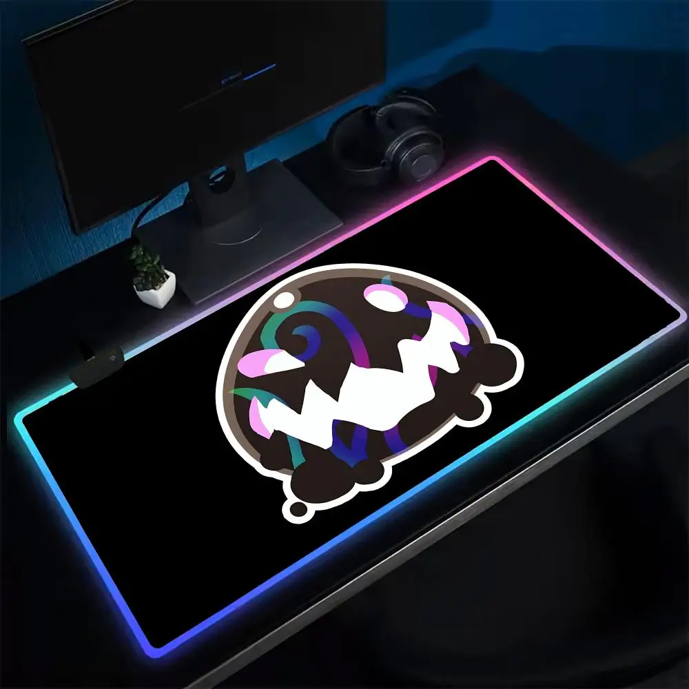 

Коврик для мыши Slime Rancher, игровой коврик для мыши в стиле аниме, светодиодные настольные коврики с подсветкой, резиновые настольные коврики XXL RGB