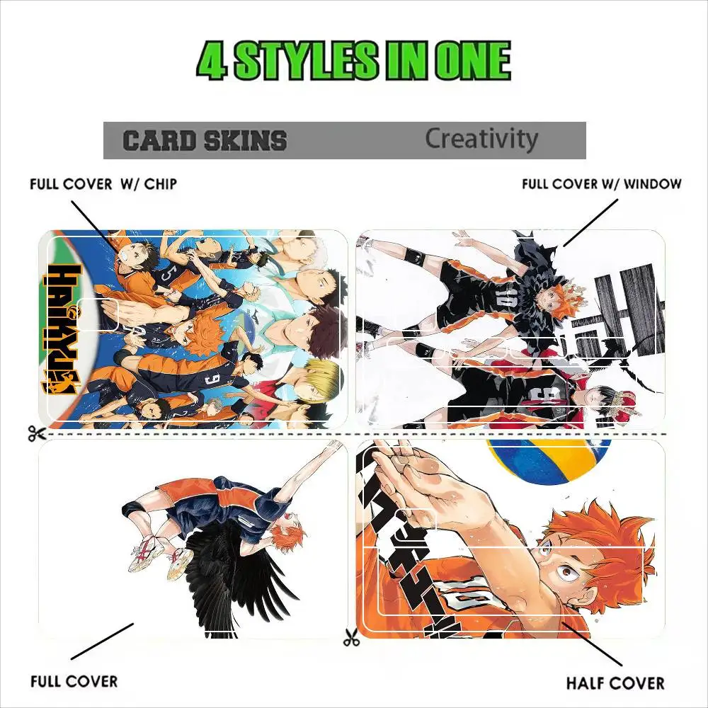 Haikyu!! Manga hinata shoyo  Sticker Film Tape Skin for Credit Card Debit Card Waterproof Stickers