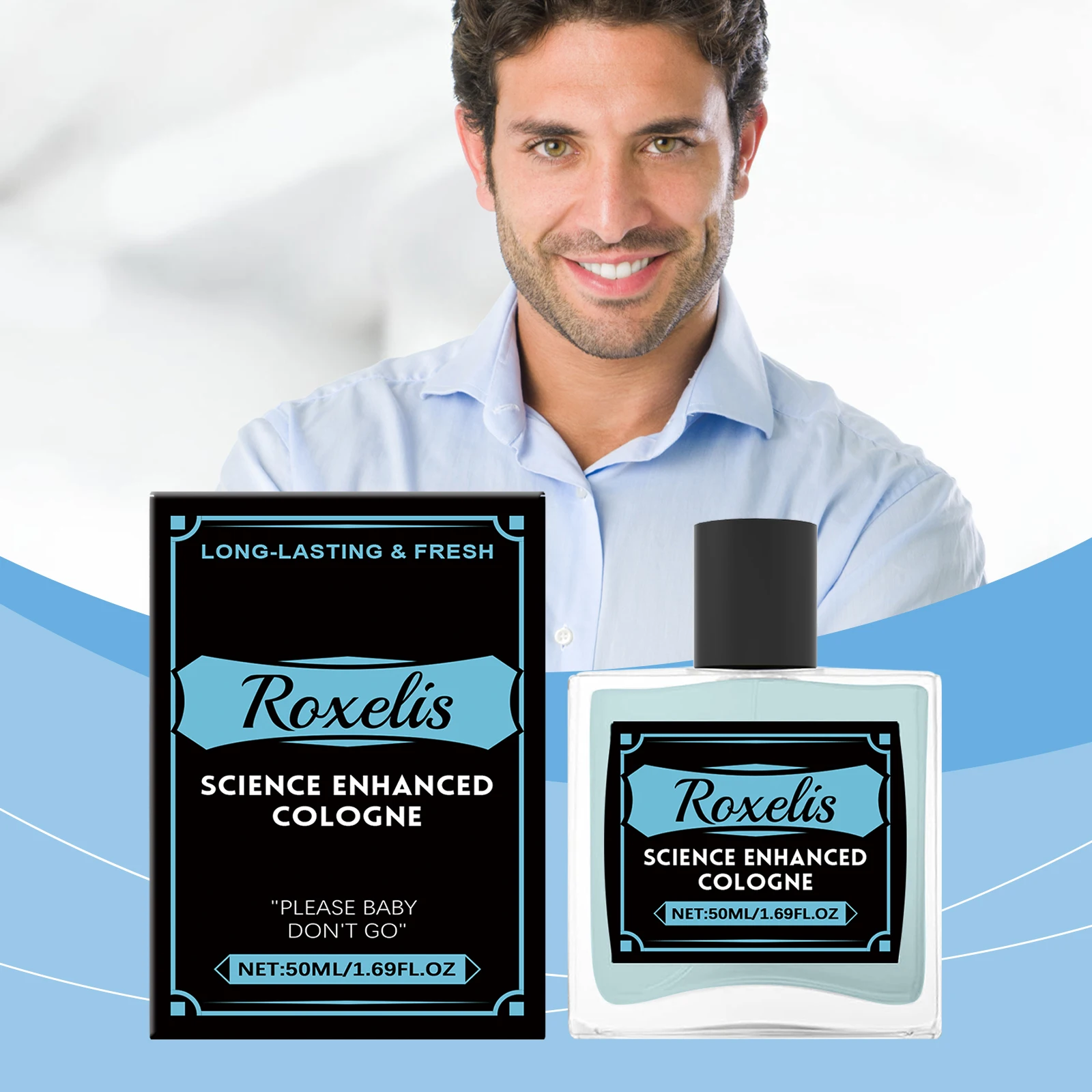 Men's Cologne Perfume, Sandalwood Fresh Long Lasting Fragrance, Portable Scent Spray for Dating Daily Casual Use