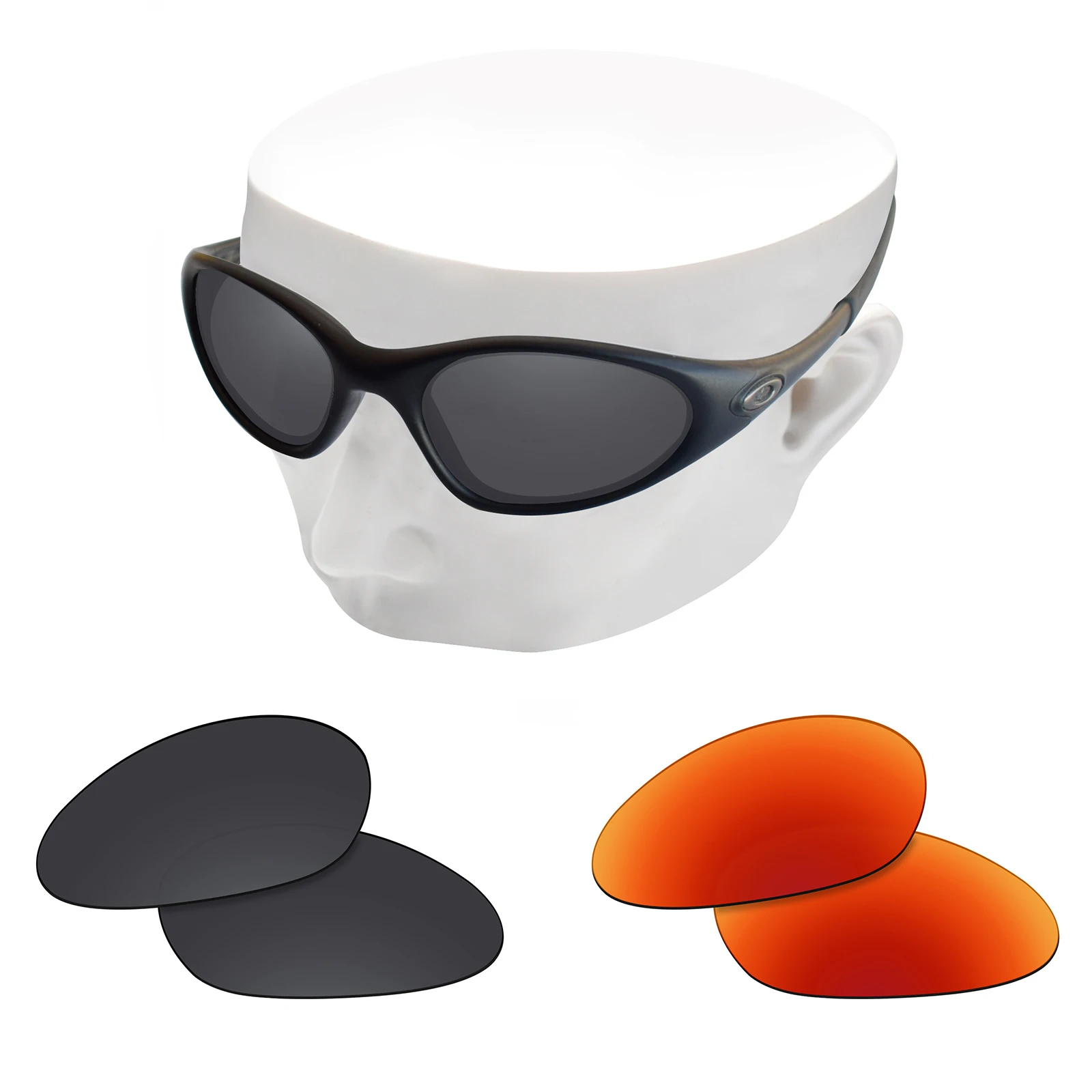 Oowlight-サングラス用偏光レンズoakley Mitted 1.0、マルチカラー 